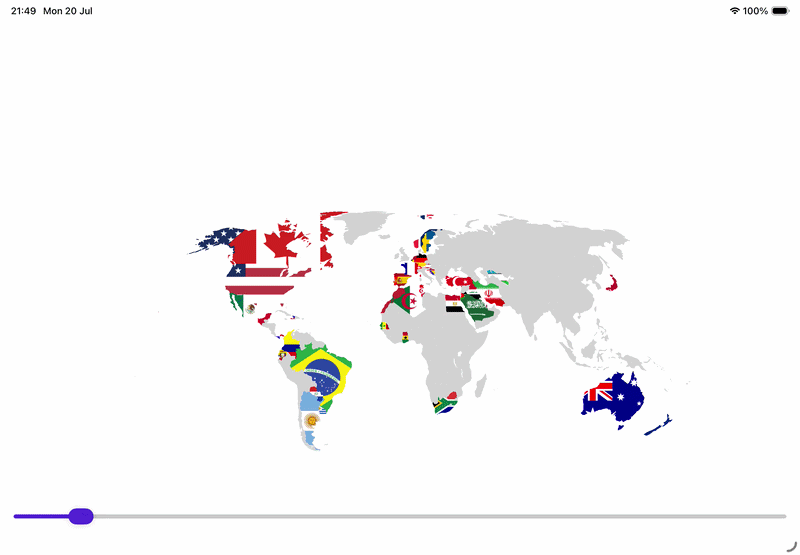 Interactive world map